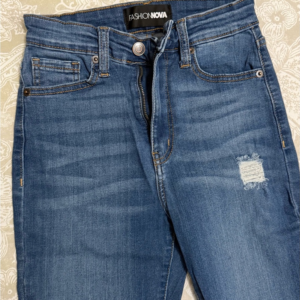 Fashion nova high waisted flare jeans
